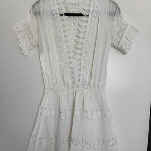 Peixoto Ora White Dress (size Small)